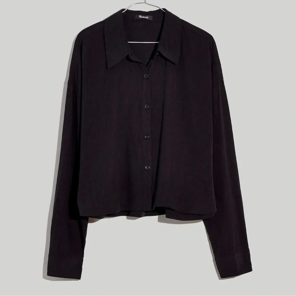 Madewell Lusterweave Hartfield Crop Shirt